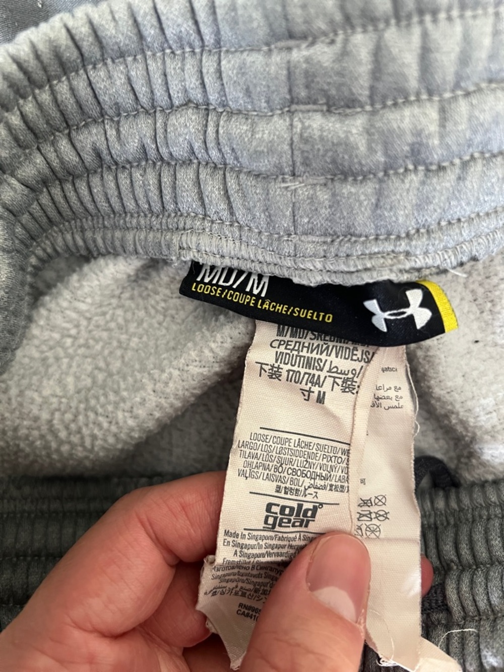 Under Armour Gray Men's Fleece Joggers - Picture 4 of 4